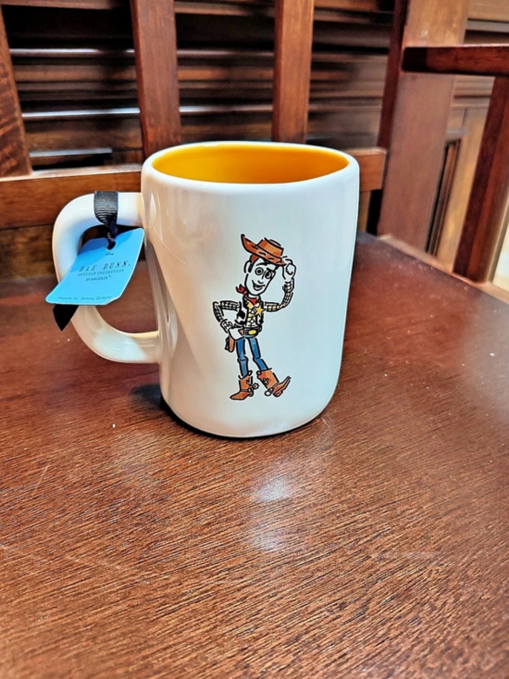 Collectible Rae Dunn Disney Pixar Toy Story Woody Howdy Cowboy Mug, NWT Cup